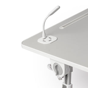ESCRITORIO PLEGABLE AJUSTABLE PARA CAMA – COMODIDAD Y CONECTIVIDAD USB