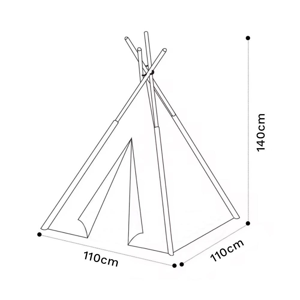 CARPA TIPI INDIA INFANTIL DE JUEGO – FOMENTA LA CREATIVIDAD EN UN ESPACIO MAGICO