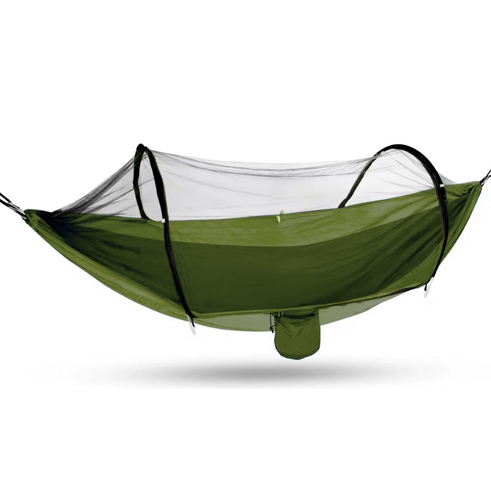 Hamaca portátil para camping con mosquitero – Comodidad y protección