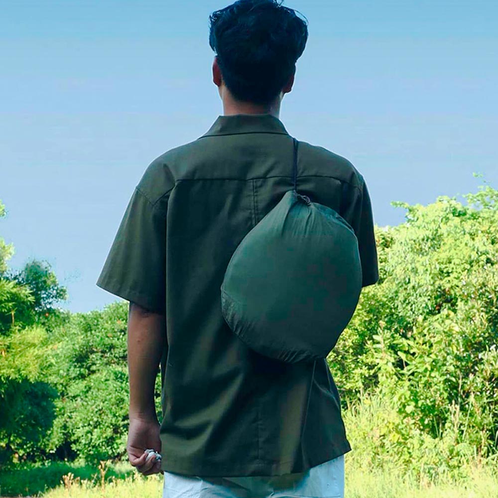 Hamaca portátil para camping con mosquitero – Comodidad y protección