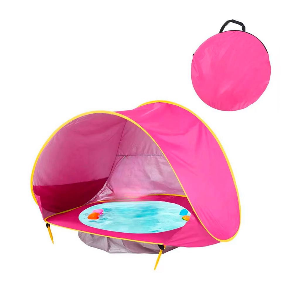 CARPA DE PLAYA PARA BEBÉS CON MINI PILETA UV – PROTECCION Y DIVERSIÓN