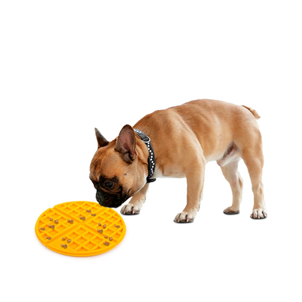 Alfombra interactiva waffle – Come lento y estimula la digestión