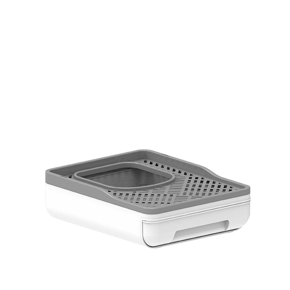 CAJA DE ARENA PLEGABLE PARA GATOS – GRANDE, CERRADA Y FÁCIL DE LIMPIAR