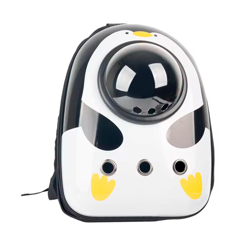 Mochila transportadora para mascotas – Cómoda, segura y con diseño de pingüino
