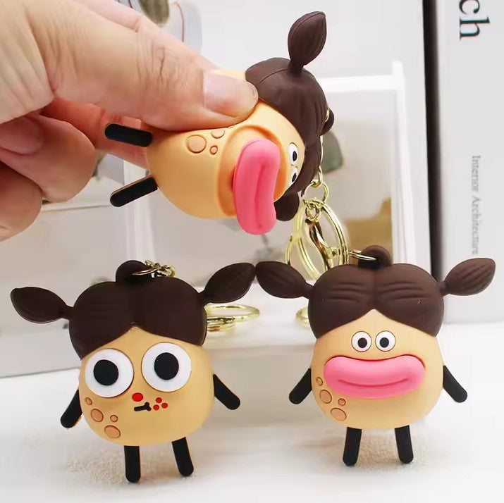 Llaveros de papas squishy de silicona – Diversión y originalidad
