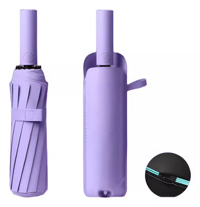 Paraguas plegable reforzado reflectante –  Compacto y resistente