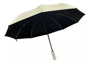 Paraguas plegable reforzado reflectante –  Compacto y resistente