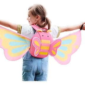 MOCHILA INFANTIL MARIPOSA CON ALAS 3D – IMPERMEABLE Y DIVERTIDA