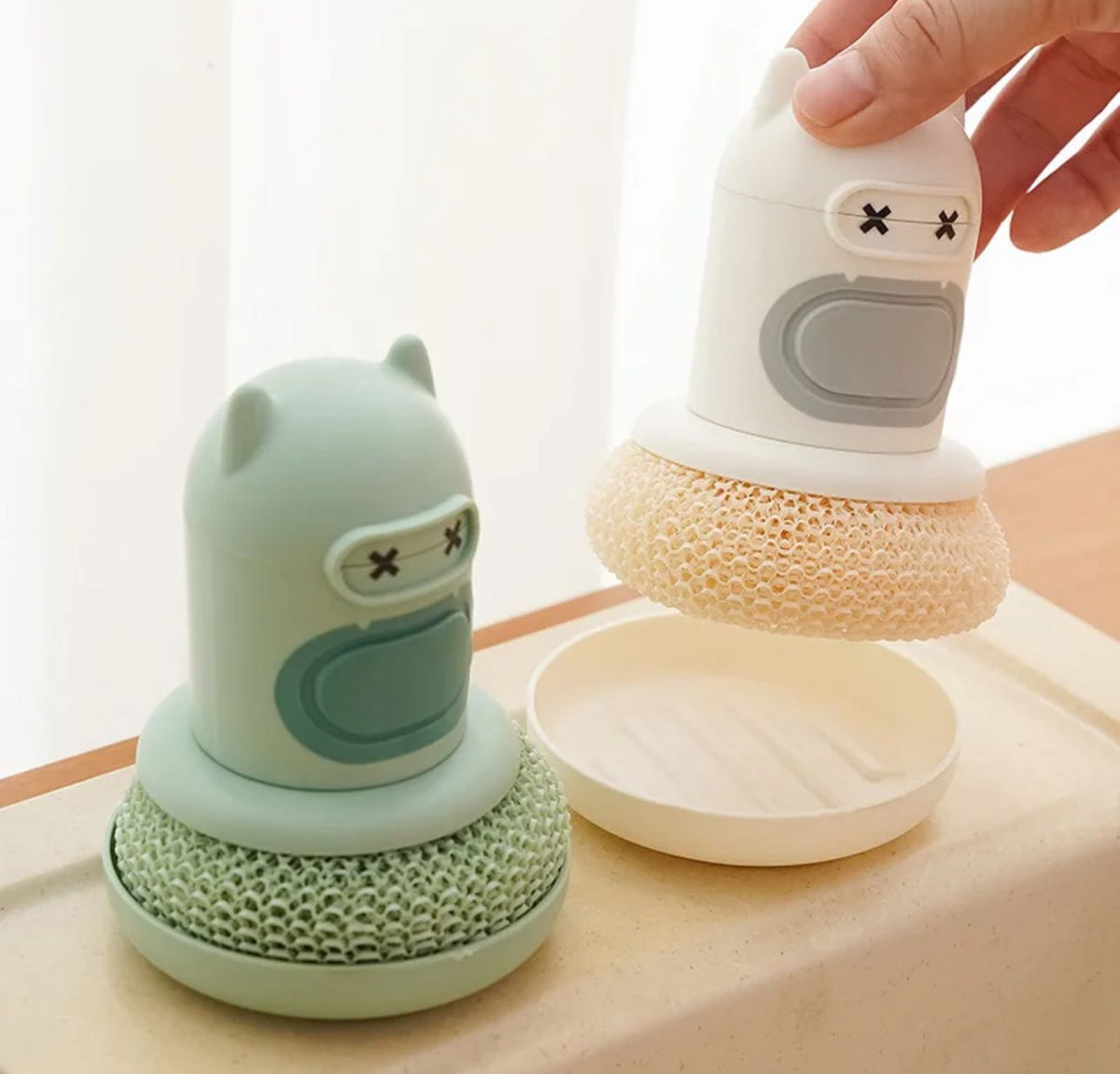 ESPONJA CON DISPENSER DE JABÓN – EFICIENCIA Y COMODIDAD