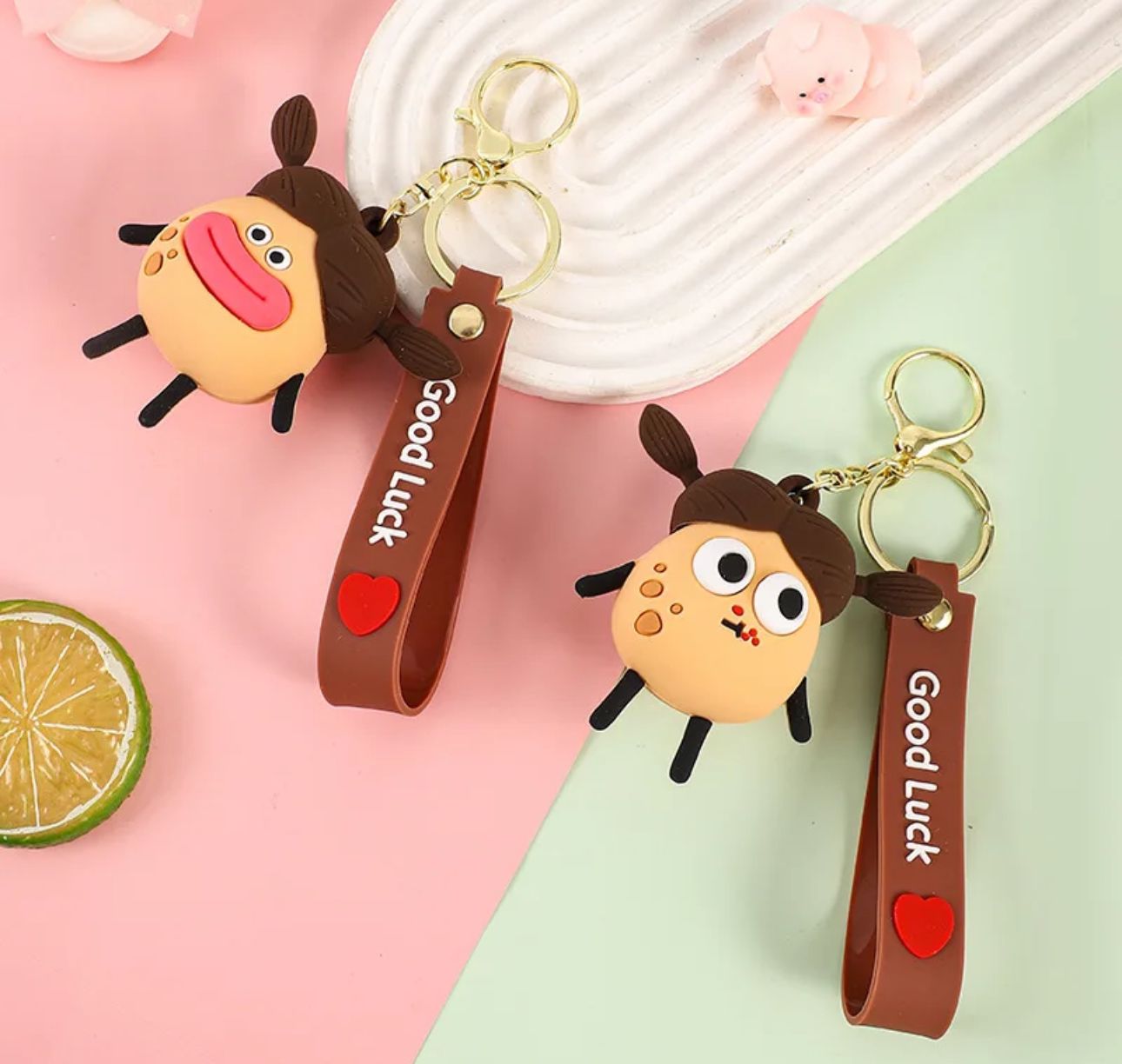 Llaveros de papas squishy de silicona – Diversión y originalidad