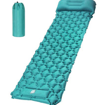 Colchoneta de camping con inflador de pie integrado – Comodidad y portabilidad