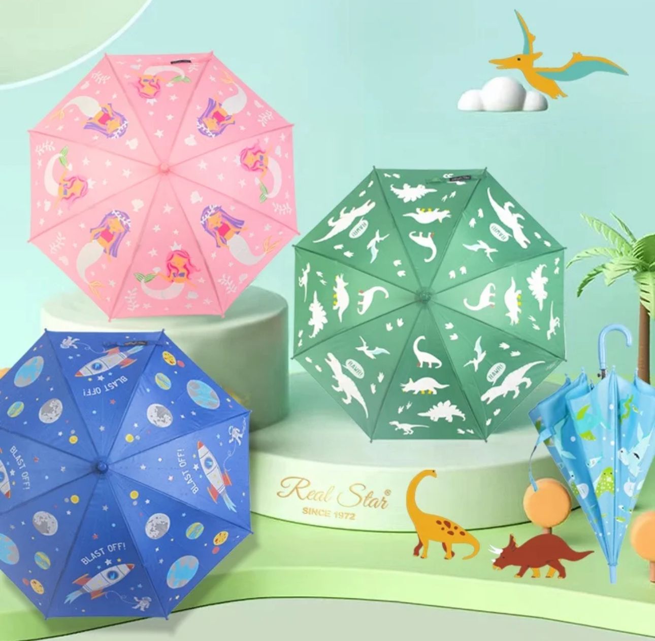 PARAGUAS MÁGICO PARA NIÑOS – CAMBIO DE COLOR Y DISEÑOS DIVERTIDOS