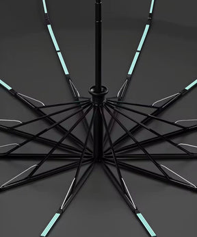 Paraguas plegable reforzado reflectante –  Compacto y resistente