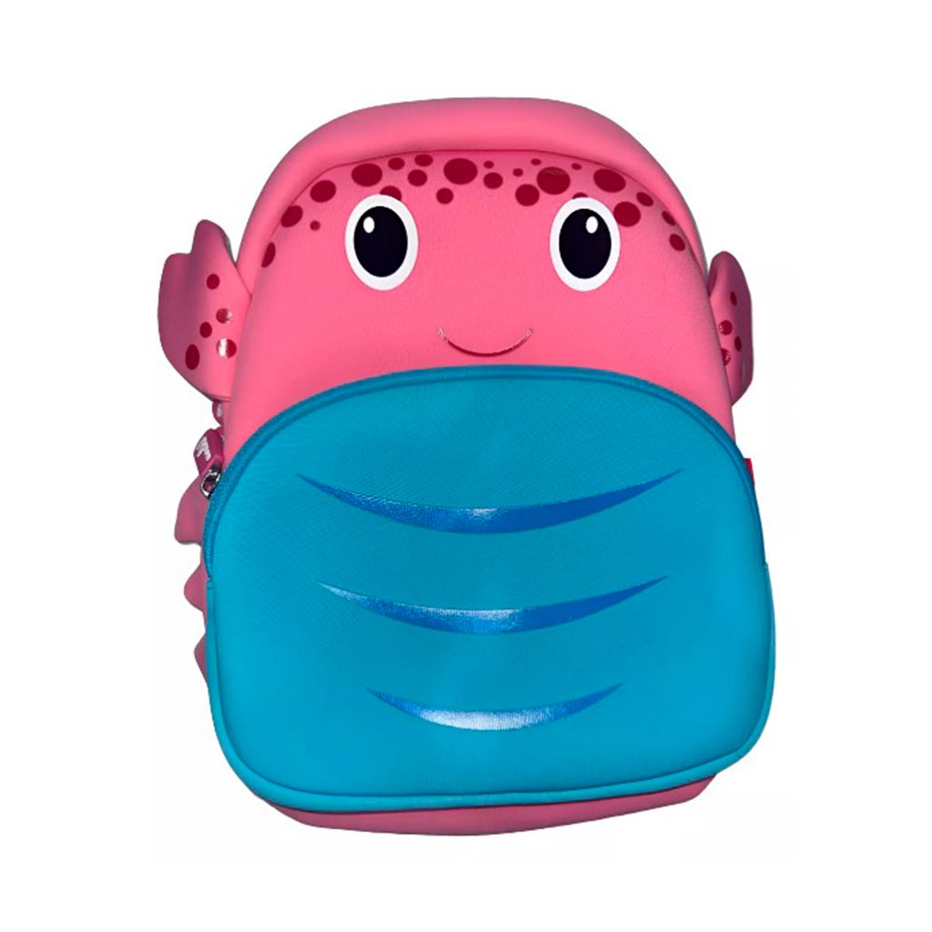 MOCHILA INFANTIL CANGREJO 3D – IMPERMEABLE Y DIVERTIDA