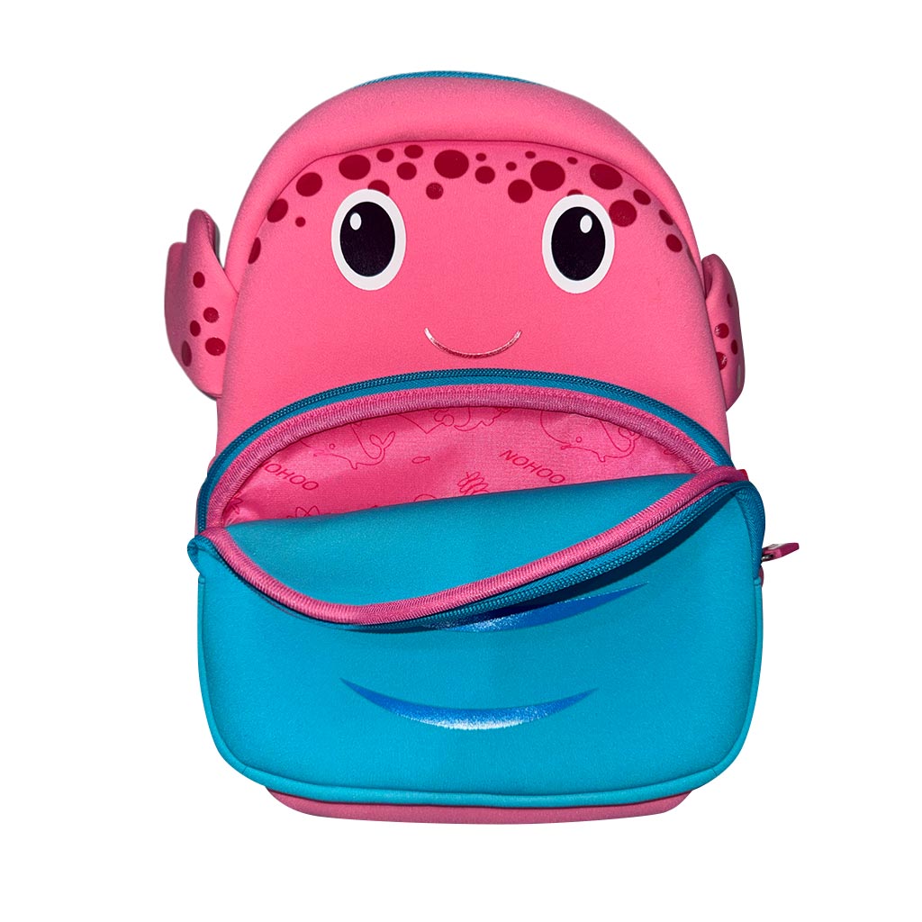 MOCHILA INFANTIL CANGREJO 3D – IMPERMEABLE Y DIVERTIDA
