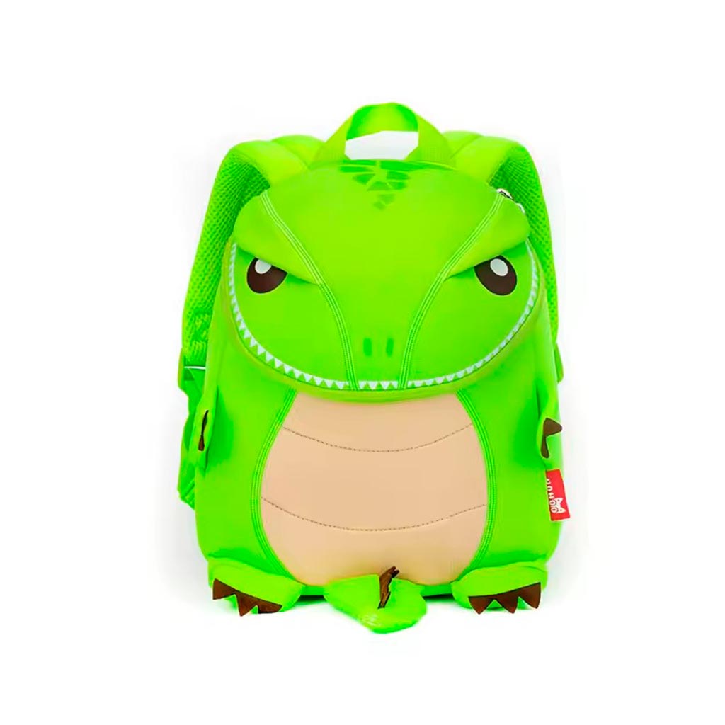 MOCHILA INFANTIL TIRANOSAURIO GRANDE NARANJA – IMPERMEABLE Y DIVERTIDA