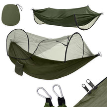Hamaca portátil para camping con mosquitero – Comodidad y protección