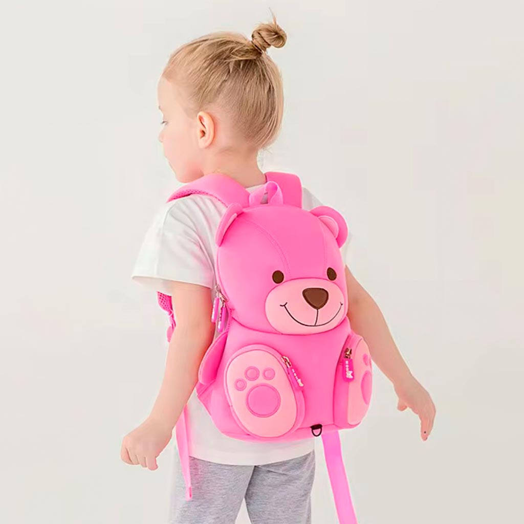 MOCHILA INFANTIL OSO 3D – IMPERMEABLE Y CÓMODA