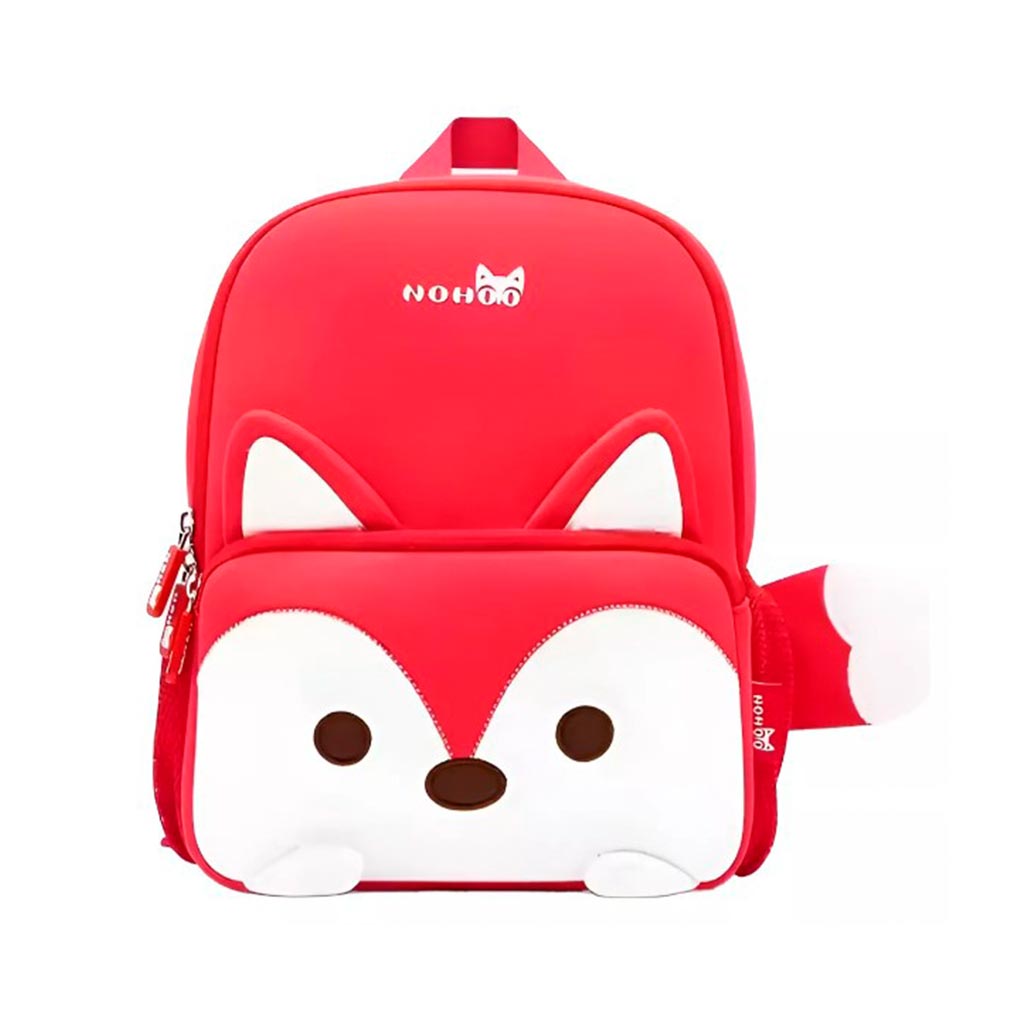 MOCHILA INFANTIL ZORRO ROJO 3D – IMPERMEABLE Y CÓMODA